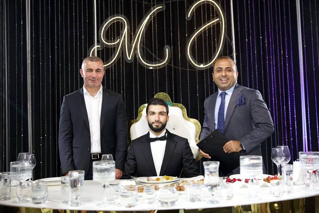 Nazir və digər vəzifəli şəxslər Qurban Qurbanovun oğlunun toyunda - FOTOLAR